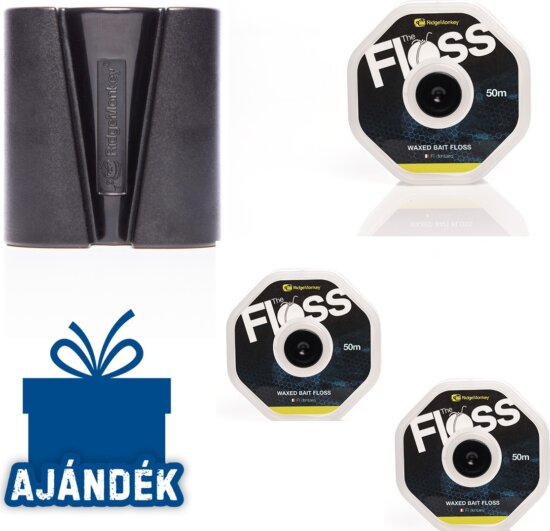 Ridgemonkey The Floss Csalirögzitő Zsinór Triopack Ajándék Ezee Knot Kiegészitővel