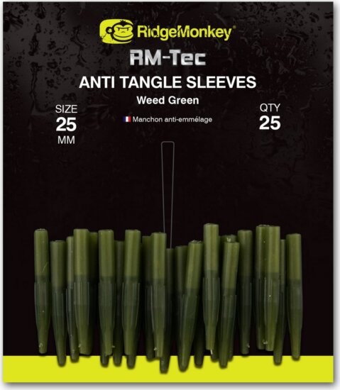 Ridgemonkey Rm-Tec Anti-Tangle Weed Green Short Gubancgátlós Gumihüvely