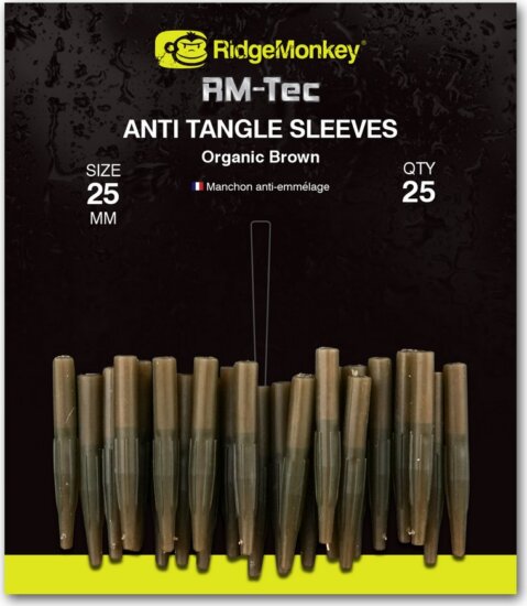 Ridgemonkey Rm-Tec Anti-Tangle Organic Brown Short Gubancgátlós Gumihüvely