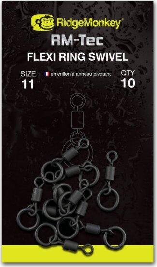 Ridgemonkey Rm_Tec Flexi Ring Swivel Size11 Karikás Forgó 10db
