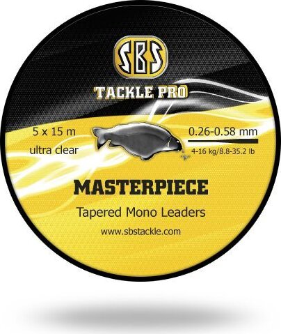 Masterpiece Tapered Mono Leader Waterclear 5*15m