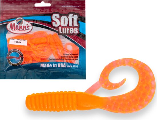 Mann's Twister Mannipulator Grub 4' Japanese Red