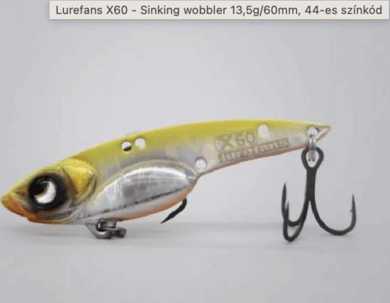 Lurefans X60 - Sinking 13,5g/60mm, 44-es Színkód