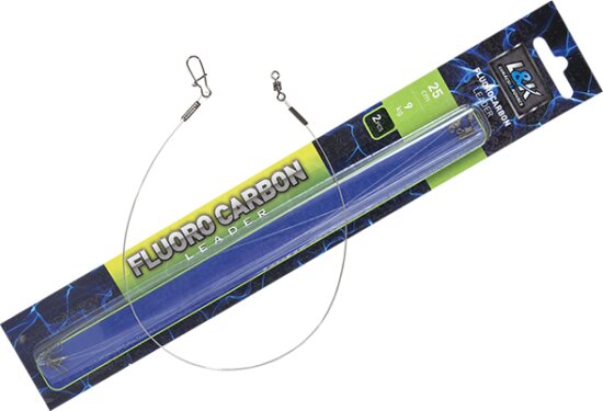 L&K Szerelt Fluorocarbon Előke 15kg 20cm 2db/cs