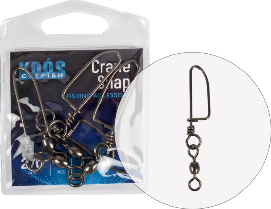 Koós Crane Forgó Coastlock Kapoccsal 2/0×7 4db/csomag