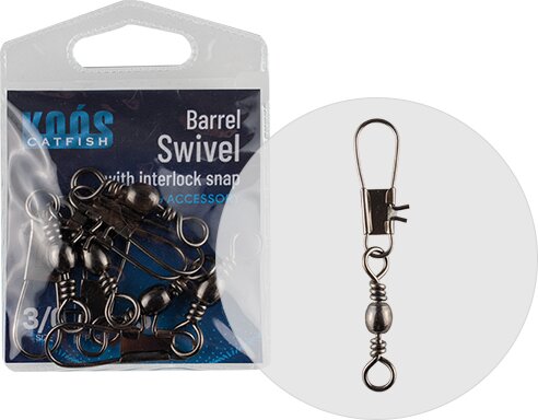 Koós Barrel Forgó With Interlock Snap 5/0 3db/cs
