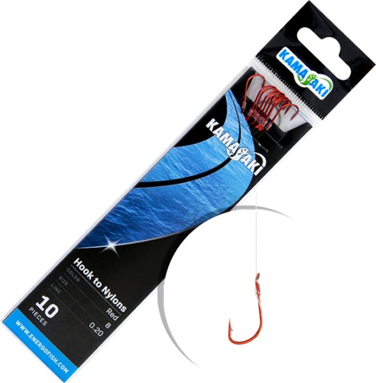 Kamasaki Kötött Horog Sode 8 Red 10db/cs