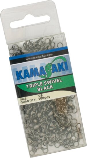 Kamasaki Hármas Forgó Fekete 1/0 25db/csom