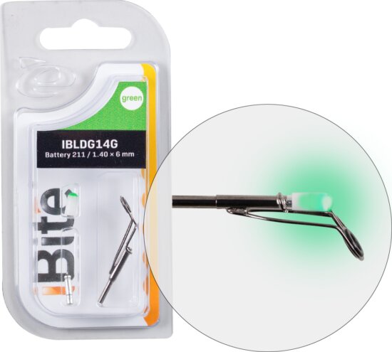 iBite Feeder Spiccgyűrű Kit 211 Elem + Zöld Led + Gyűrű 1,4x2,4-6mm