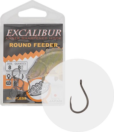 Excalibur Horog Round Feeder Barbless 14