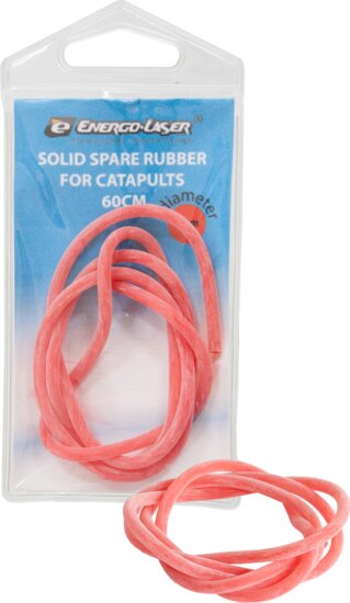 Csúzligumi Csomagolt 3,0x1,5mm Piros 60cm