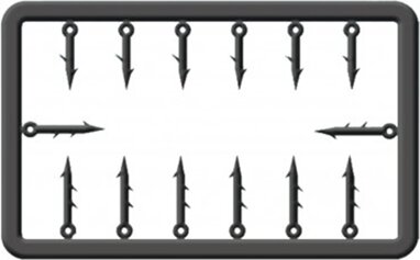 Cralusso Műanyag Csalitüske Készlet M (10-13mm)