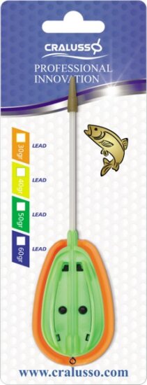 Cralusso Fluo Zöld Rocket Method Kosár+Töltő (1+1db/cs) 50g