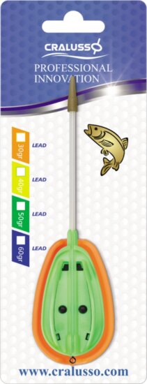 Cralusso Fluo Zöld Rocket Method Kosár+Töltő (1+1db/cs) 30g