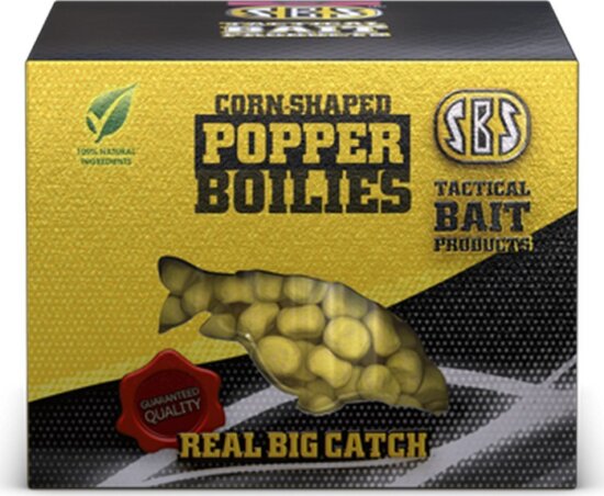 Corn Shaped Popper Boilies Peach 40g/8-10mm