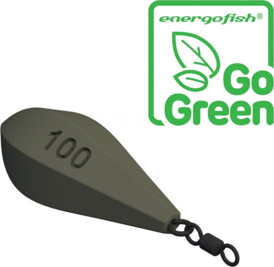 Carp Expert Torpedo Forgós Távdobó Ólom 100g Szinezett Go Green