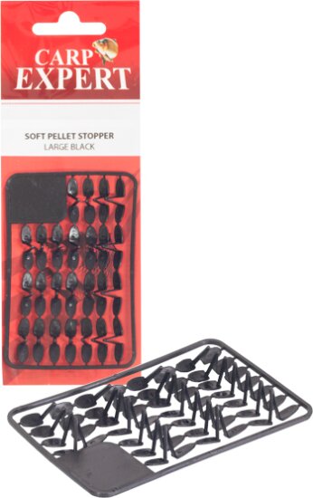 Carp Expert Soft Pellet Stopper Nagy Fekete
