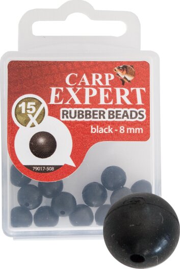 Carp Expert Gumigyöngy 3mm 25db/Doboz Fekete