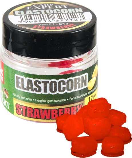 Carp Expert Elastocorn Gumikukorica Normál Piros Eper
