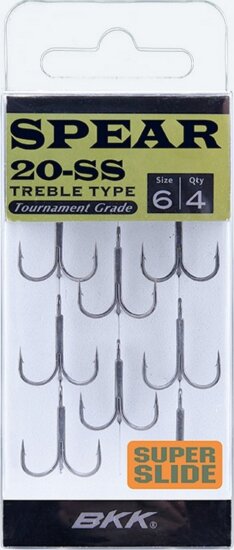 BKK Spear-20 Ss Hármashorog 12# 8db/csomag