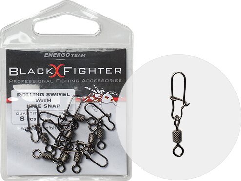 Black Fighter Hengeres Forgó Nice Kapocsal 8-As 8db/cs