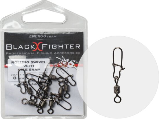 Black Fighter Hengeres Forgó Nice Kapocsal 4-Es 8db/cs