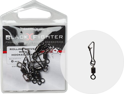 Black Fighter Hengeres Forgó Hook Kapocsal 4-Es 8db/cs