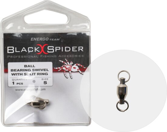 Black Fighter Csapágyas Forgó Karikával 5-Ös 1db/cs