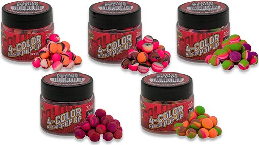 Benzár Mix 4C Method Pop Up 7mm Sárga, Pink, Narancs, Zöld