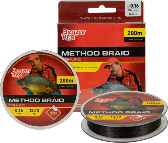Benzár Method Braid 0,16mm 12,13kg 200m Dark Brown