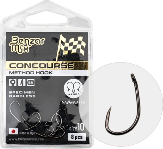 Benzár Concourse Method Specimen Barbless Horog 14 8db/cs
