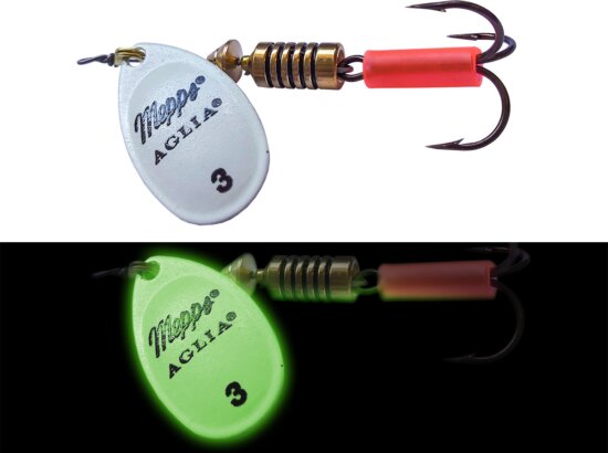 Mepps AGLIA FLUO, 1, Fehér, 3,5g