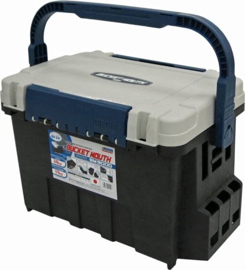 Meiho Bucket Mouth BM-9000 horgászláda Fekete/fehér