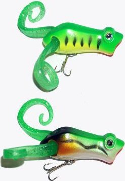 Frenetic Wobbler “Frogger", 5,5cm, 9g, 0-0,8m, ZÖLD/FEHÉR