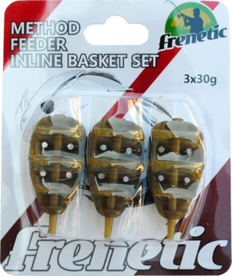 Frenetic Method Feeder Inline kosár szett, 30g, Zöld, Műanyag