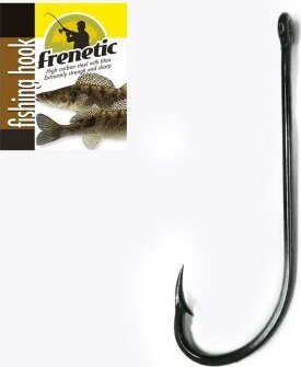 Frenetic horog 608, 2, Black Nikkel, 5db/csomag