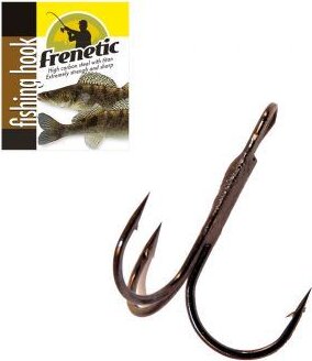 Frenetic horog 607, 1/0, Black Nikkel, 5db/csomag