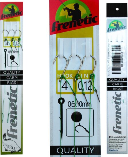 Frenetic előkötött horog csalitüskével popup szerelék, 6"Csomagolás