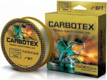 Carbotex Fluoroclear Előke zsinór, 0,225mm, 9,60kg