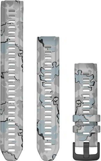 Garmin Óraszíj 20 mm köd camo szilikon, extra hosszú kiegészítő szíjja (Instinct 2S)