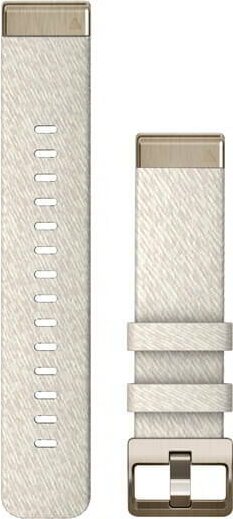 Garmin Óraszíj 20 mm krémszínű nylon krémarany csattal (QuickFit) (Fenix 7S)