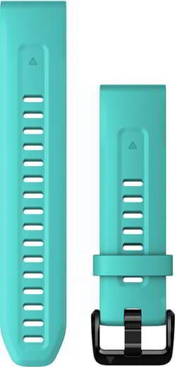 Garmin Óraszíj 20 mm aqua szilikon (QuickFit) (Fenix 7S)