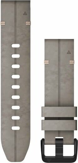 Garmin Óraszíj 20 mm palaszürke velúr bőr, fekete csat (QuickFit) Fenix 6S