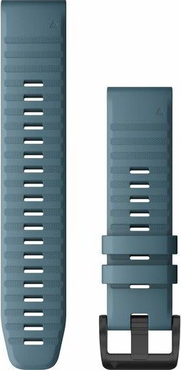Garmin Óraszíj 22 mm tópart kék szilikon, fekete csat (QuickFit) Fenix 6