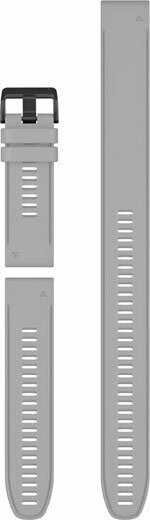 Garmin Óraszíj 26 mm púder szürke szilikon, fekete csat (QuickFit) Fenix 6X, 3részes