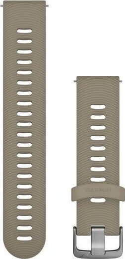 Garmin Óraszíj 20 mm homokkő szilikon, rozsdamentes csat (Quick Release) Forerunner 645