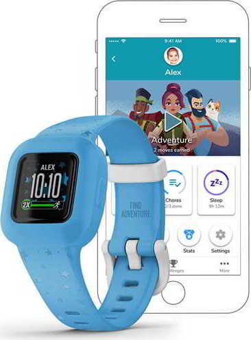 Garmin vivofit jr. 3 Kék csillagok állítható szíjjal