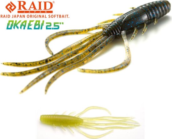 RAID JAPAN Oka Ebi Gumirák 2.5" 63mm 072 Stealth Fish