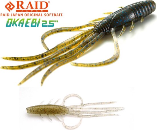 RAID JAPAN Oka Ebi Gumirák 2.5" 63mm 040 Ghost Shrimp