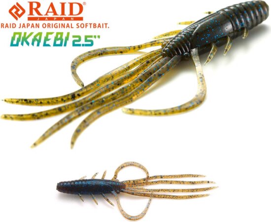 RAID JAPAN Oka Ebi Gumirák 2.5" 63mm 020 Dark Cinnamon Blu Flk